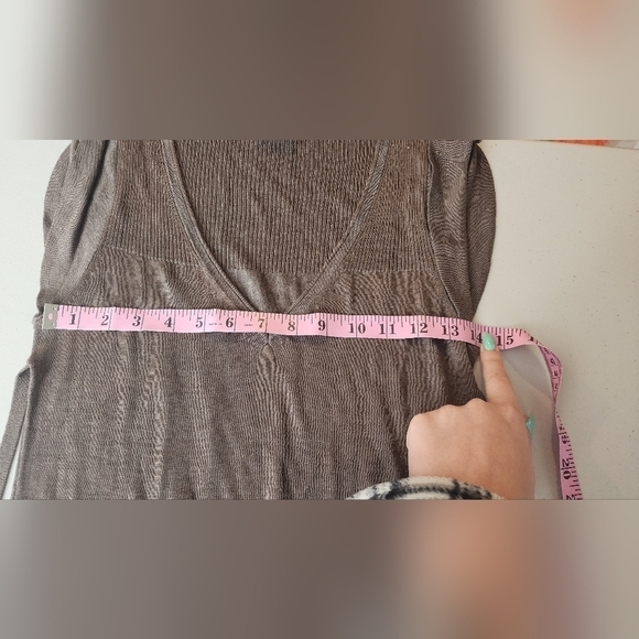 BCBG Max Azaria V Neck Women's Brown Dress Size S. - Picture 5 of 7
